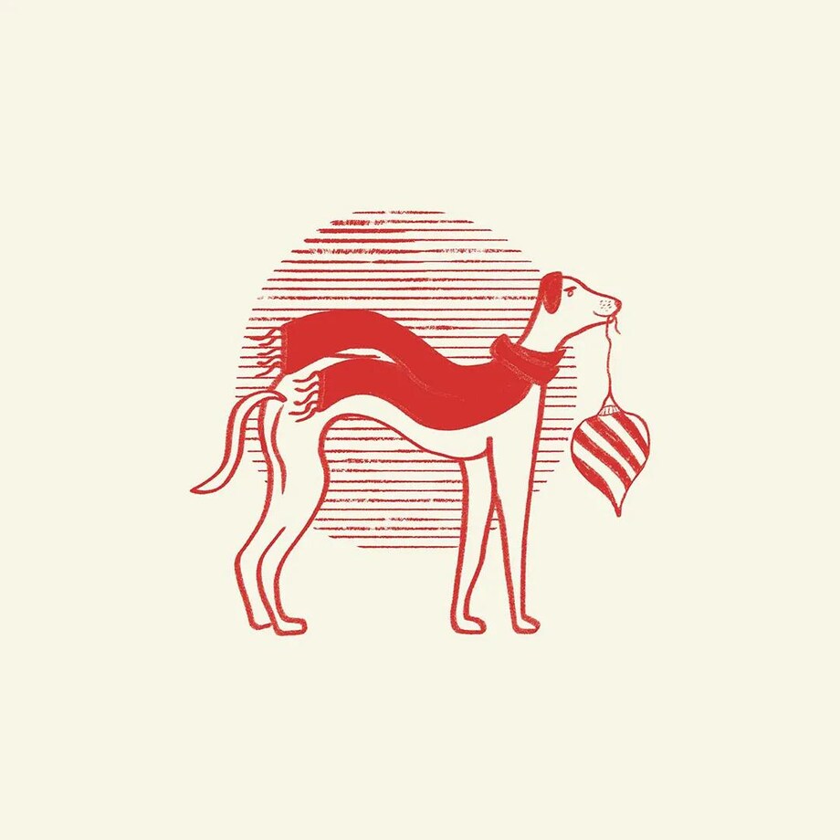 Poduszka świąteczna - Zielona narciarka