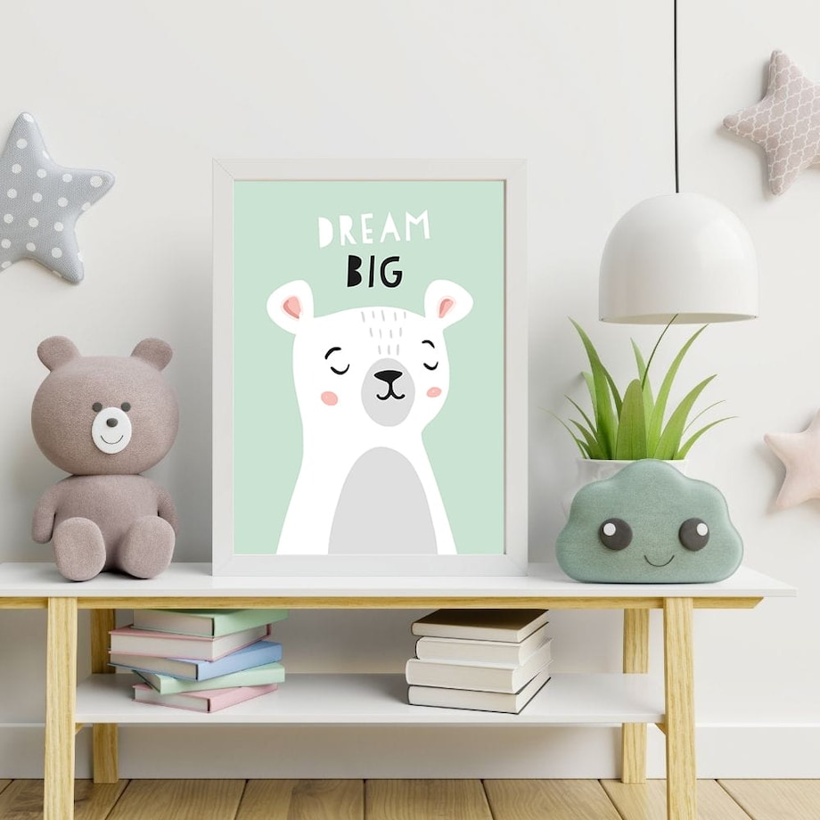 plakat miś marzyciel 21x30 cm