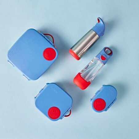 Lunchbox dla dzieci i dorosłych - śniadaniówka z przegródkami i wkładem chłodzącym Blue Blaze, b.box