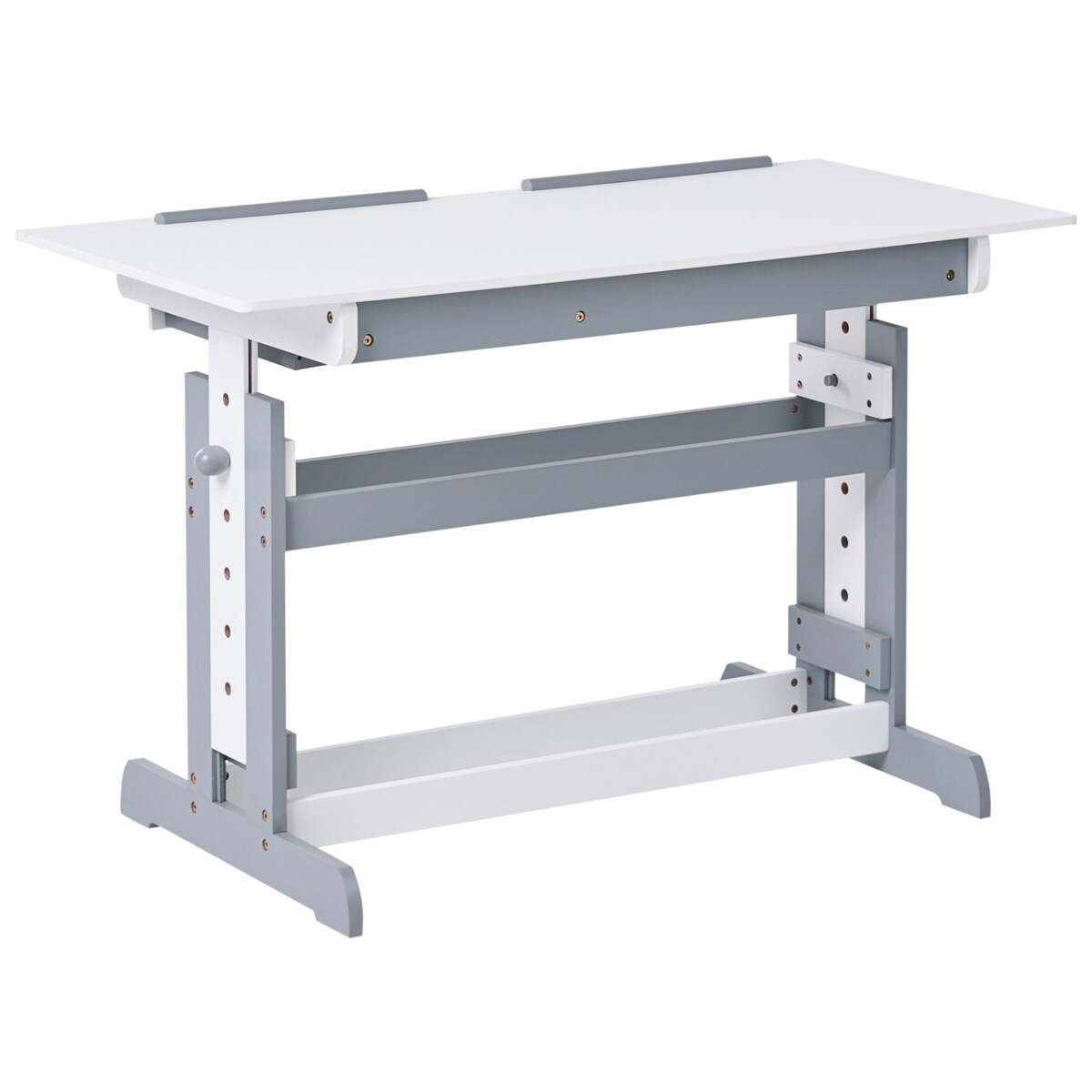 Biurko regulowane manualnie NANNUP Biały 110 cm 53 cm