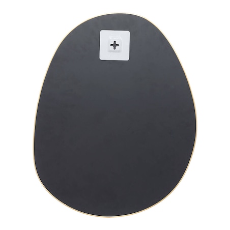 Lustra o nieregularnych kształtach LIDA, w złotych ramach, 3 sztuki