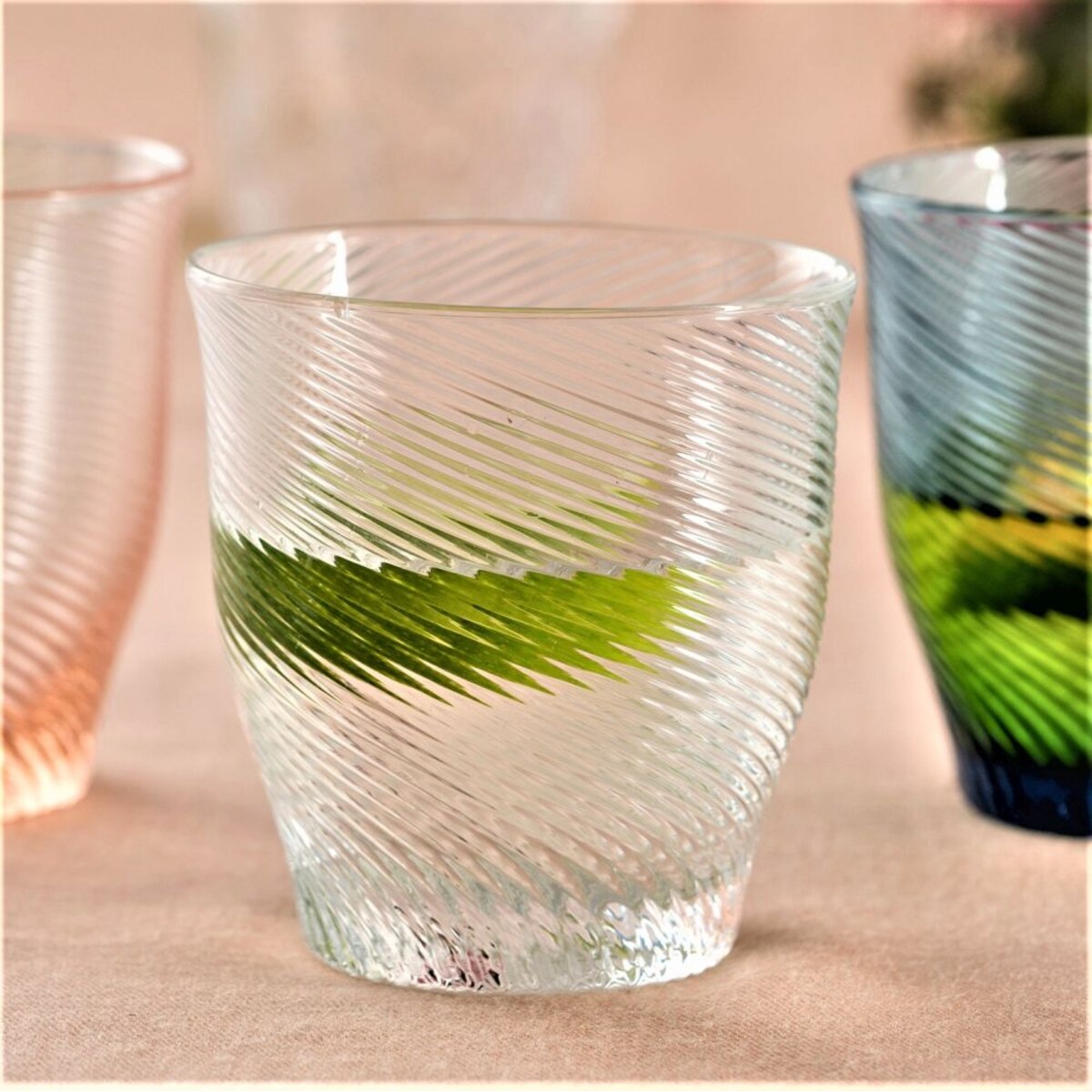 VILLA ITALIA Szklanka granatowa 250 ml TWIST