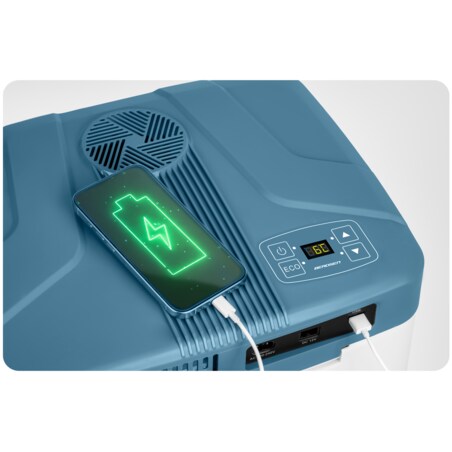 Lodówka turystyczna samochodowa 12V/230V USB funkcja grzania 26l Berdsen