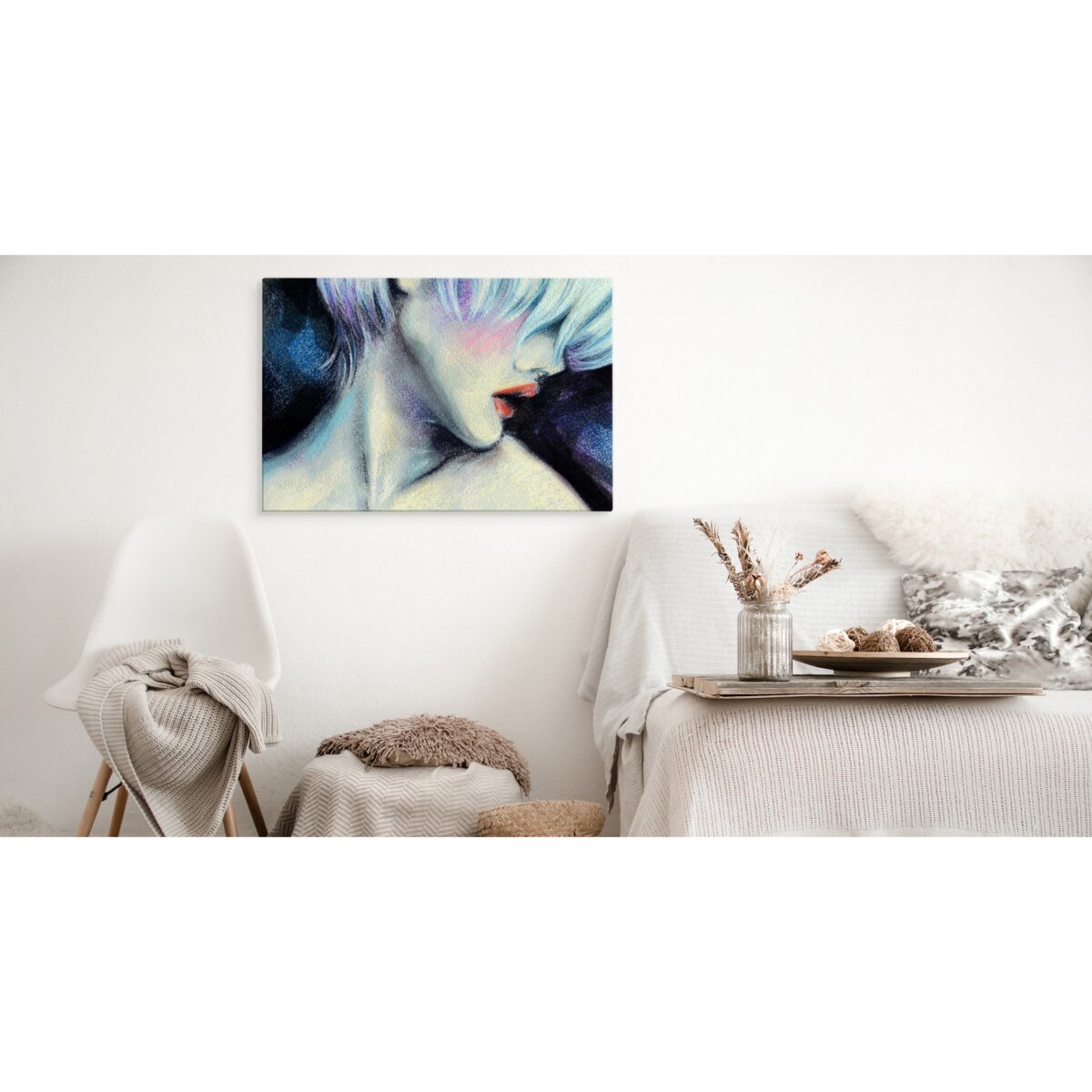 Obraz do sypialni TWARZ kobiety abstrakcja 120x80cm