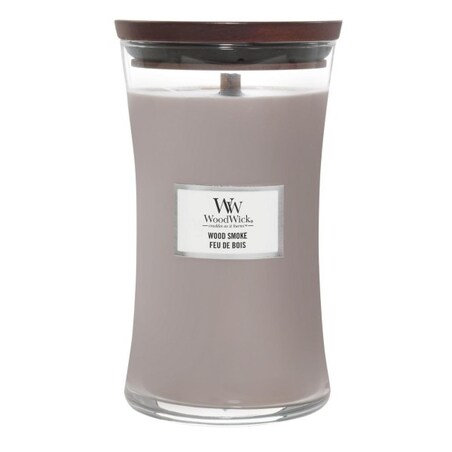 WoodWick świeca duża WOOD SMOKE