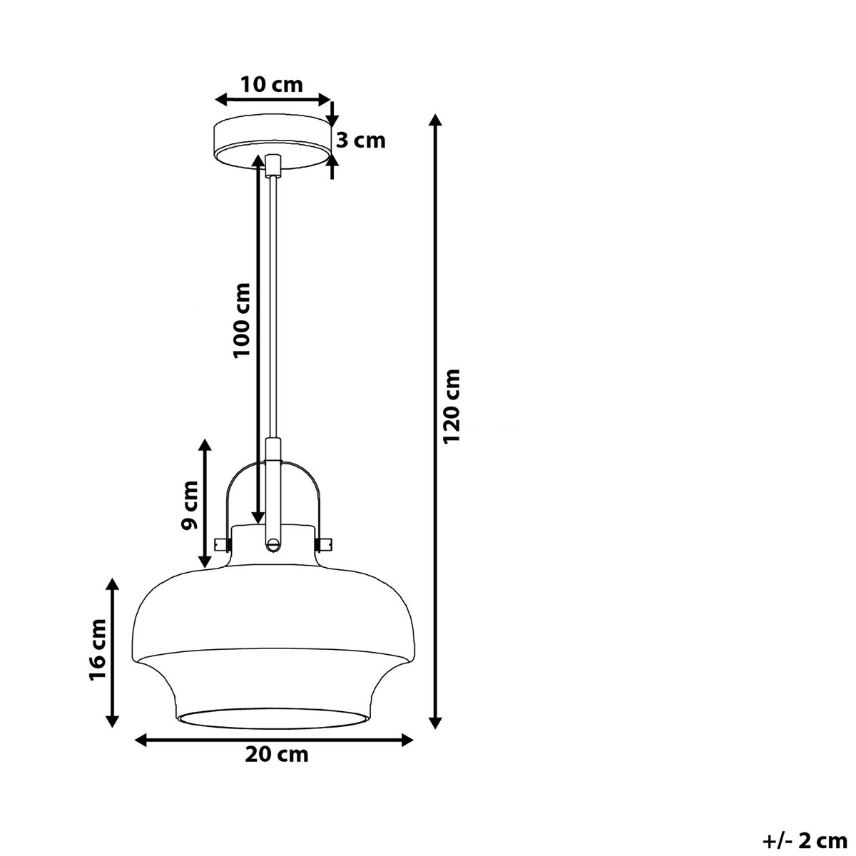 Lampa wisząca WILTZ Szkło Jasnoszary