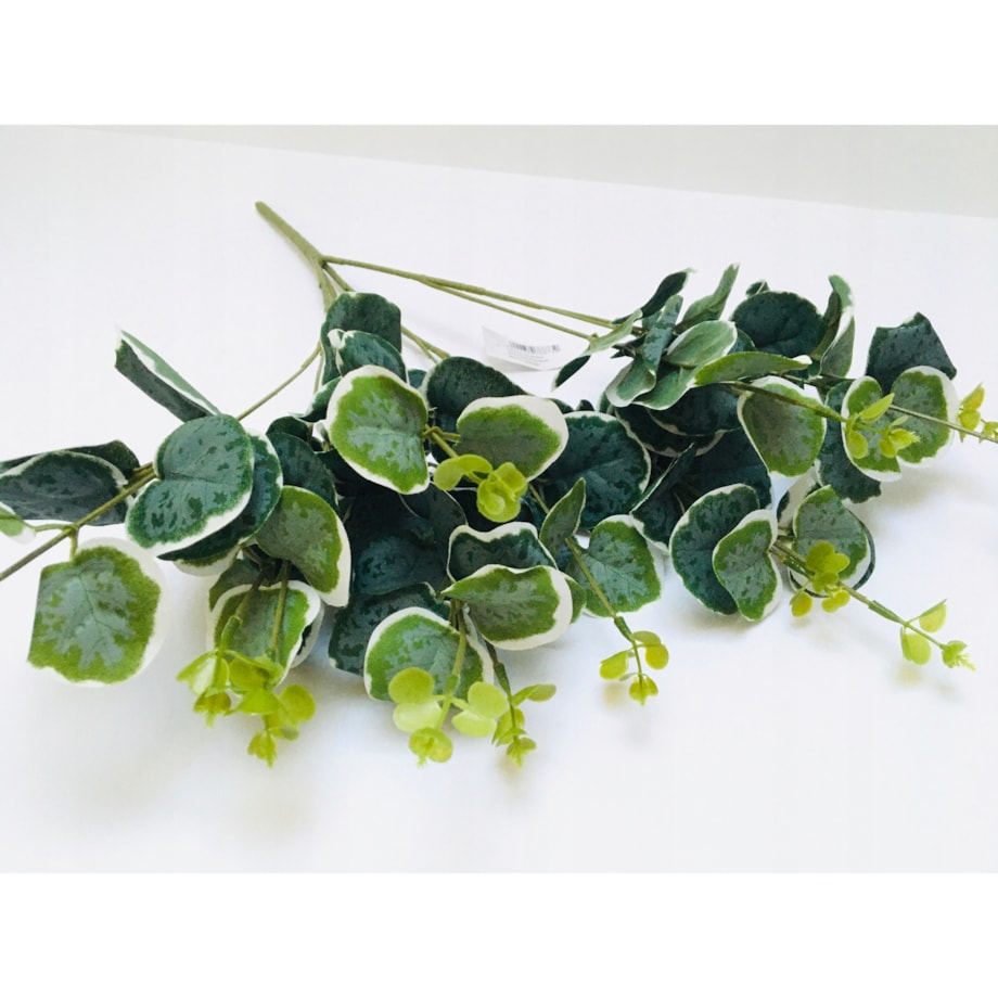 LIŚĆ GAŁĄZKA eukaliptus dodatek do stroika wiązanki sztuczna łodyga zielona