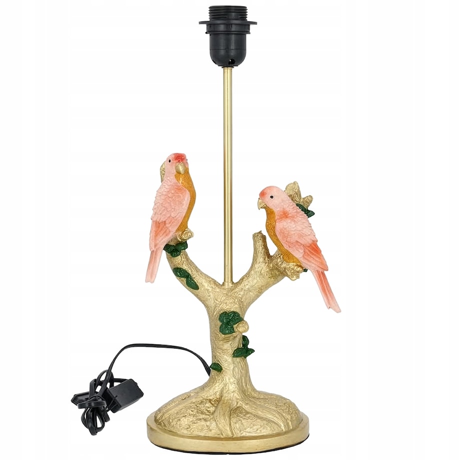 LAMPA STOŁOWA BIURKOWA NOCNA PAPUGA PTAKI 44cm E27 DO SALONU DOMU GLAMOUR