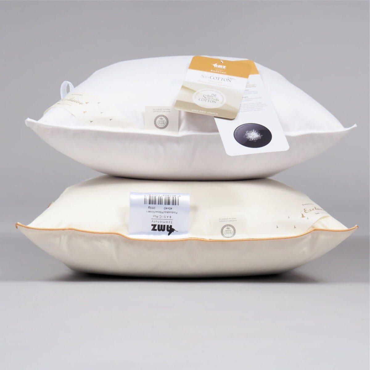 Poduszka Basic Plus Jednokomorowa Kremowy, 70 x 80 cm, AMZ