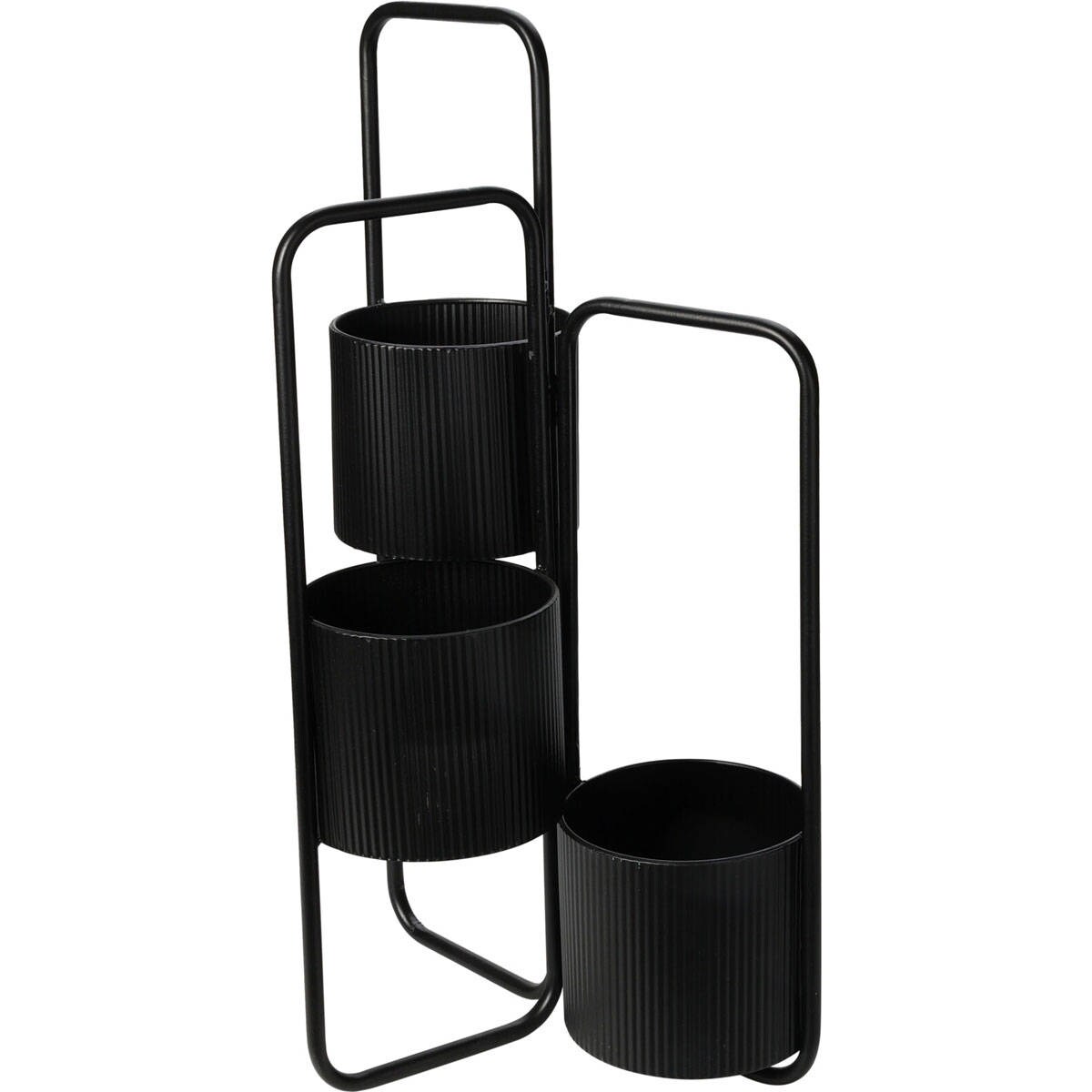 Kwietnik metalowy FLOWER, 3 poziomy, 57 cm