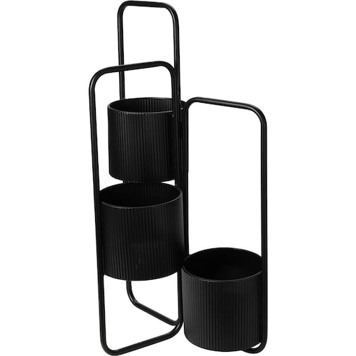 Kwietnik metalowy FLOWER, 3 poziomy, 57 cm