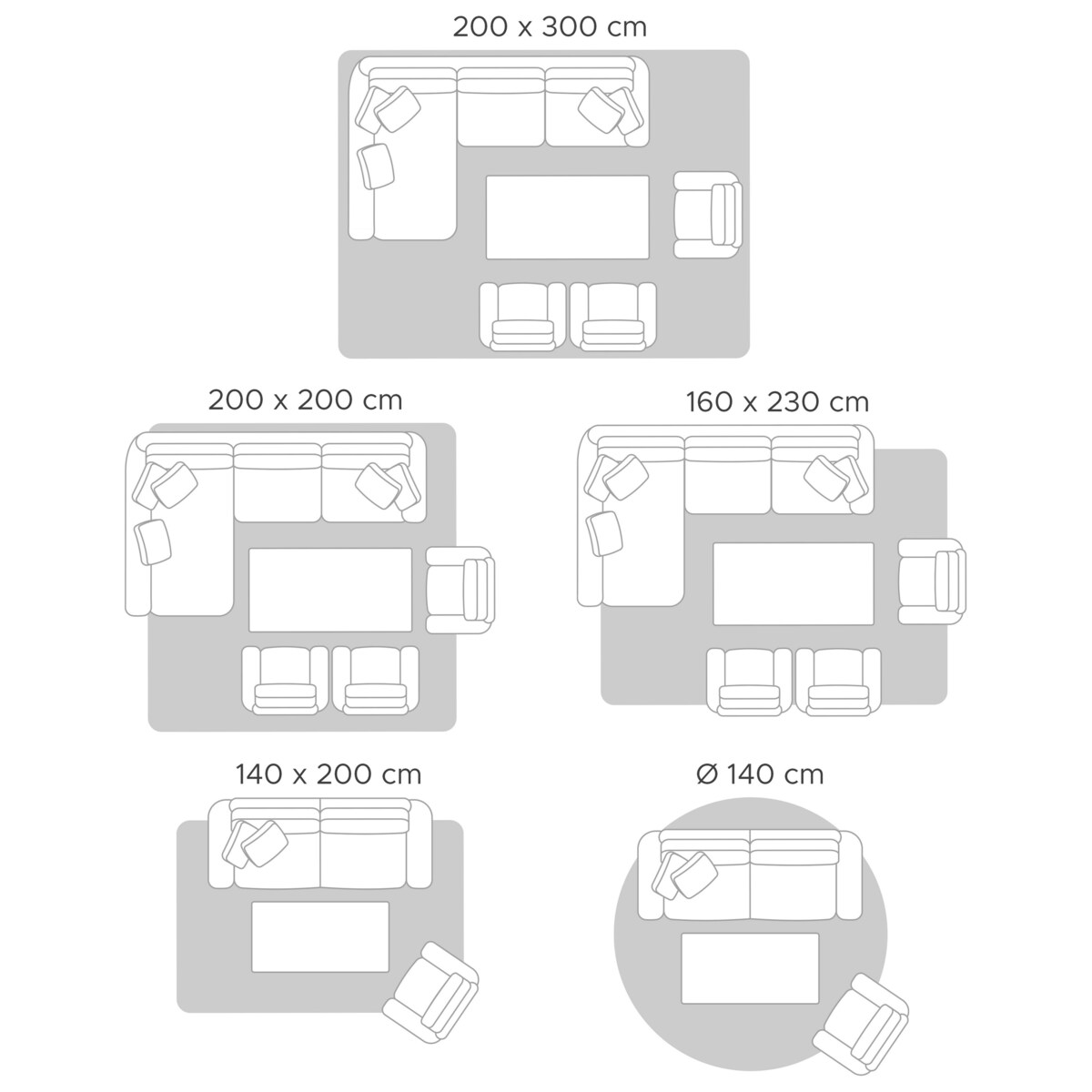 Dywan okrągły z juty ⌀ 120 cm beżowy ARABAN