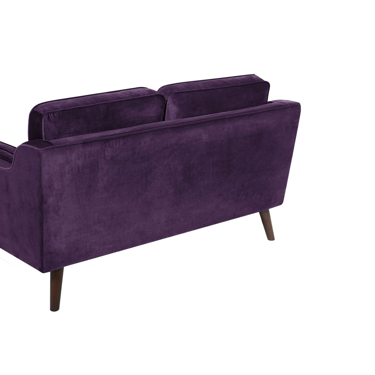 Sofa 2-osobowa welurowa fioletowa LOKKA