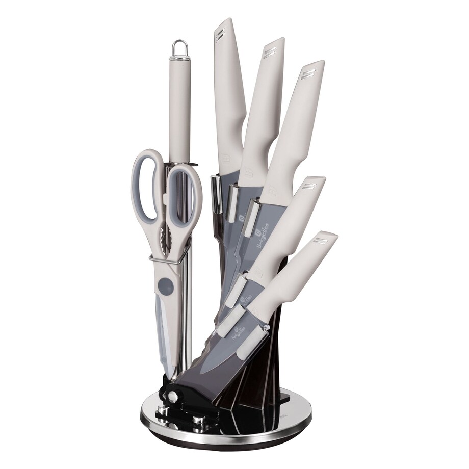 Zestaw noży w stojaku 8 elementów BERLINGER HAUS Aspen