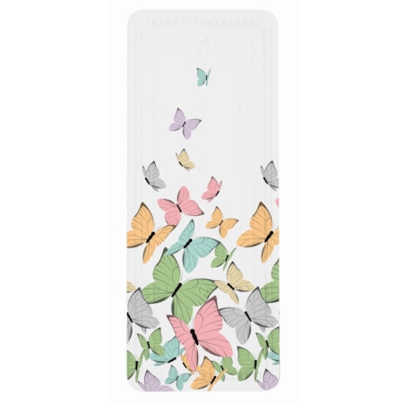 Kleine Wolke Butterflies Mata bezpieczeństwa do wanny biały motyle 36x 92 cm