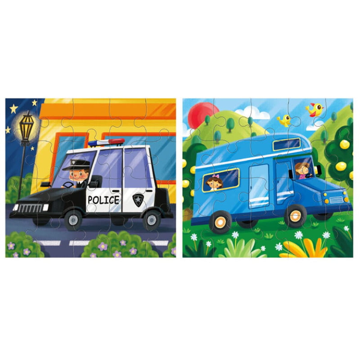 Puzzle edukacyjne - POJAZDY - 120 el.