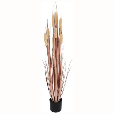 Roślina Sztuczna Trawa W Doniczce 125 Cm Wysokości Różowa Jak Żywa Ozdoba