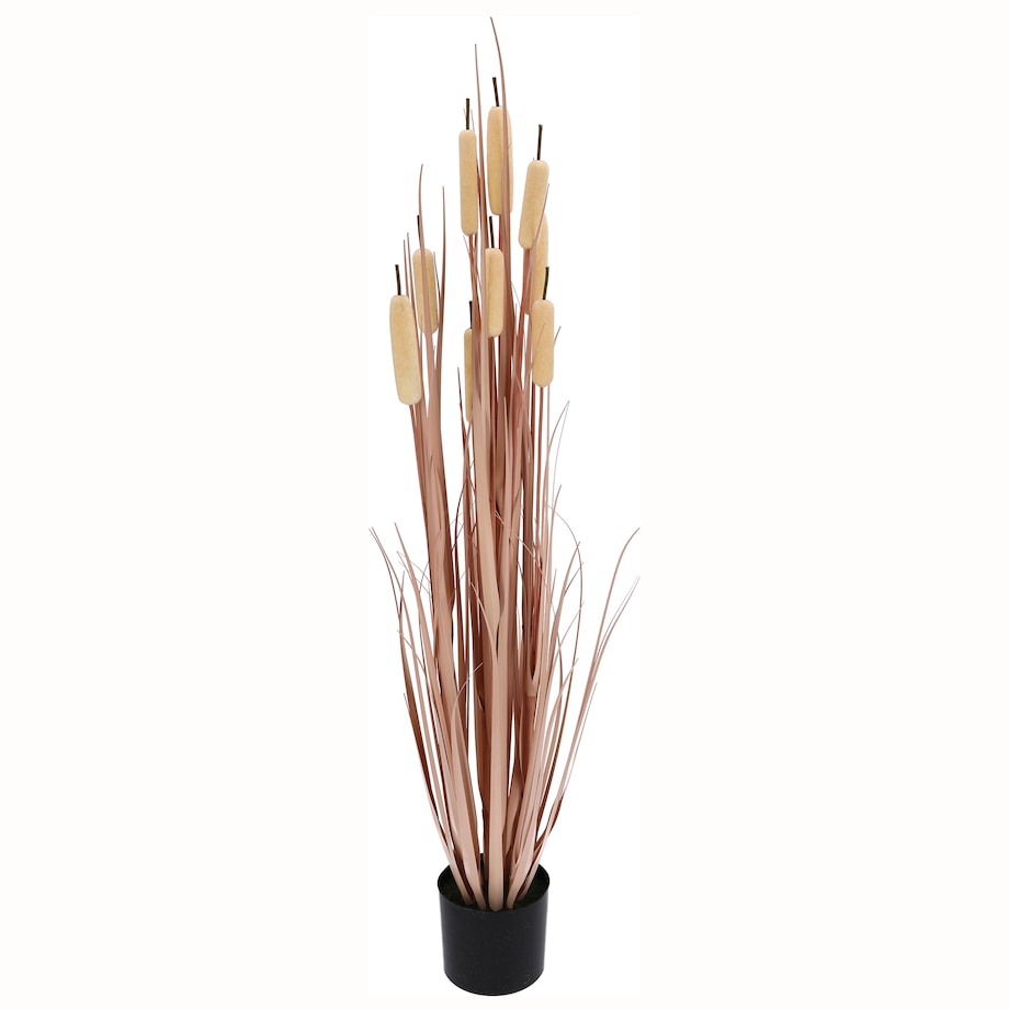 Roślina Sztuczna Trawa W Doniczce 125 Cm Wysokości Różowa Jak Żywa Ozdoba