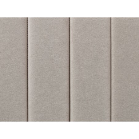 Łóżko welurowe 140 x 200 cm szare LUNAN