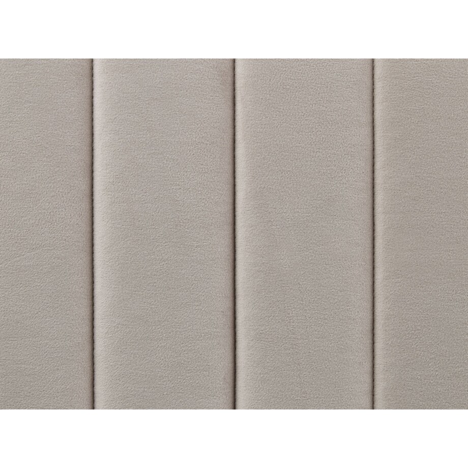 Łóżko welurowe 140 x 200 cm szare LUNAN