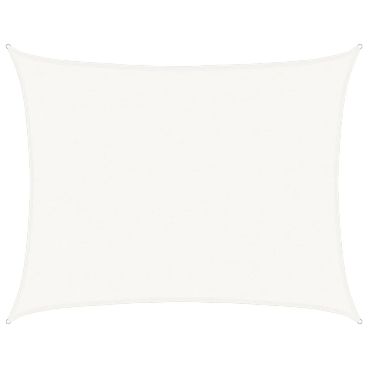 vidaXL Żagiel przeciwsłoneczny, 160 g/m², biały, 6x7 m, HDPE