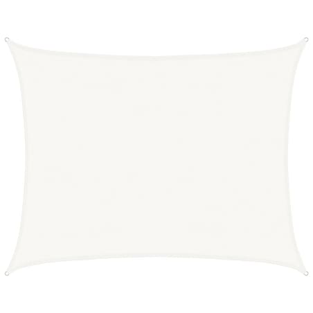vidaXL Żagiel przeciwsłoneczny, 160 g/m², biały, 6x7 m, HDPE