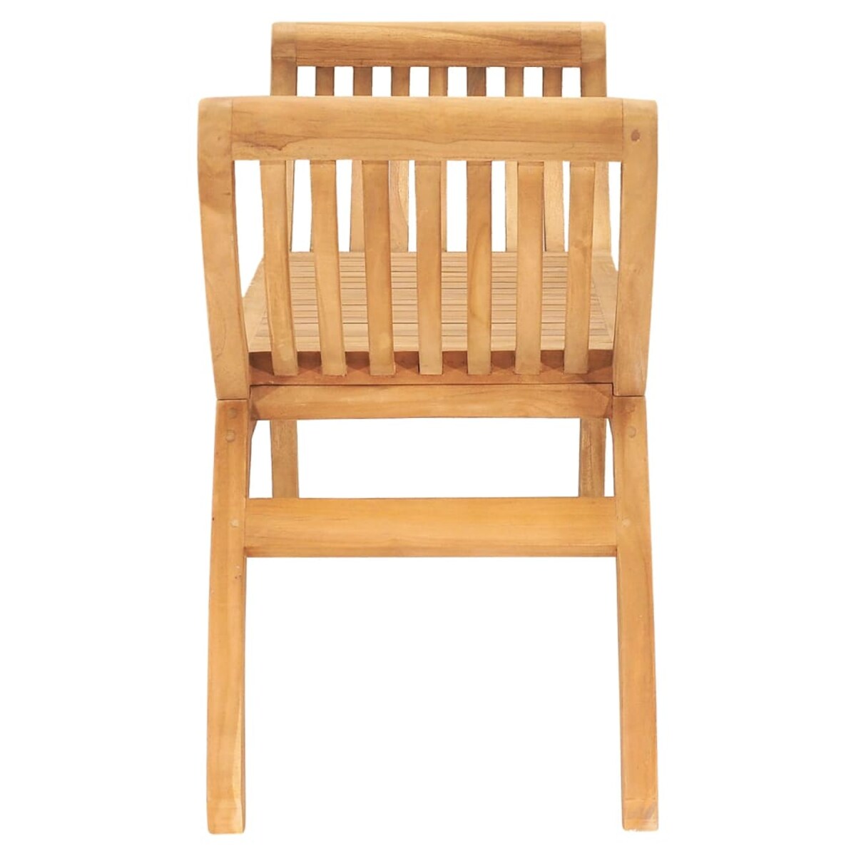 vidaXL Ławka ogrodowa, 126 cm, lite drewno tekowe