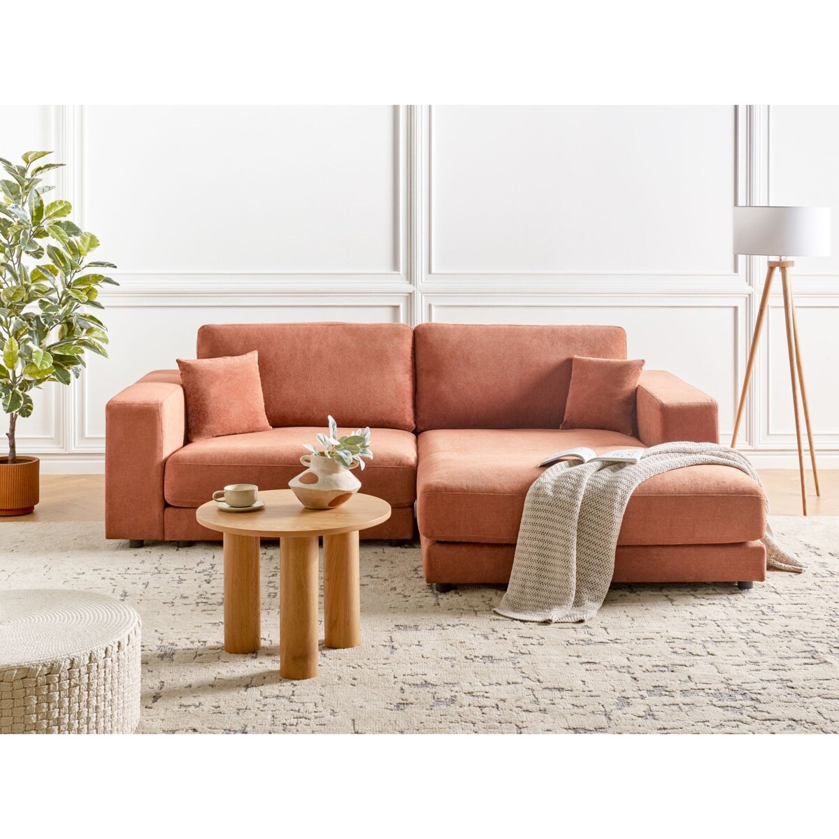 Narożnik LOFOTEN Jasnoczerwony Tkanina