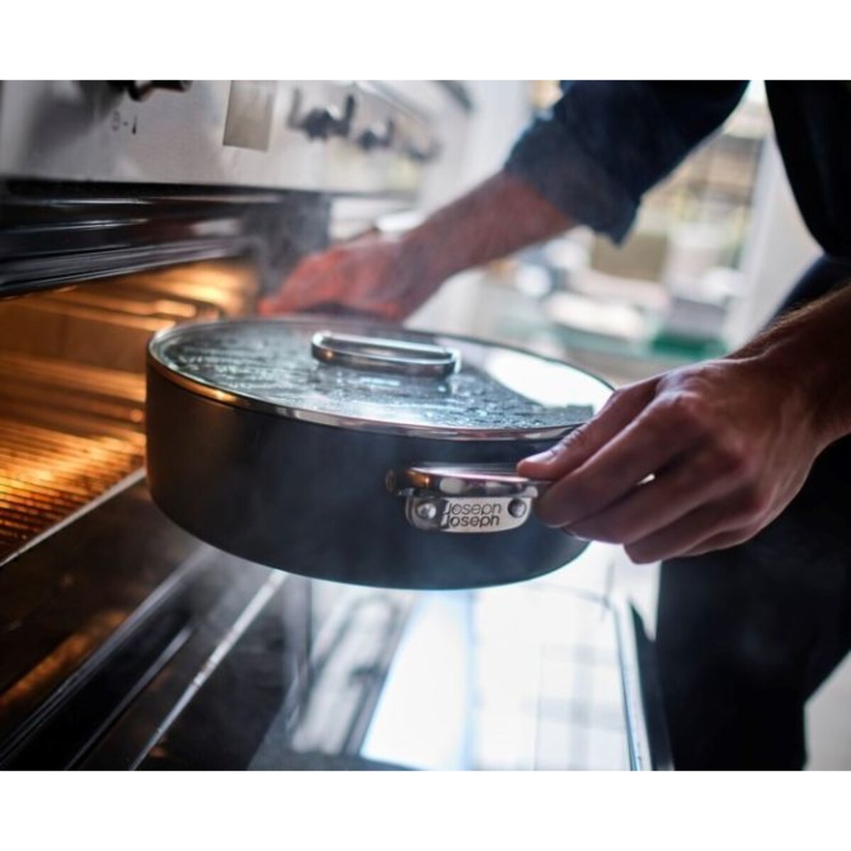 Niski garnek (28 cm) + pokrywka Space Joseph Joseph