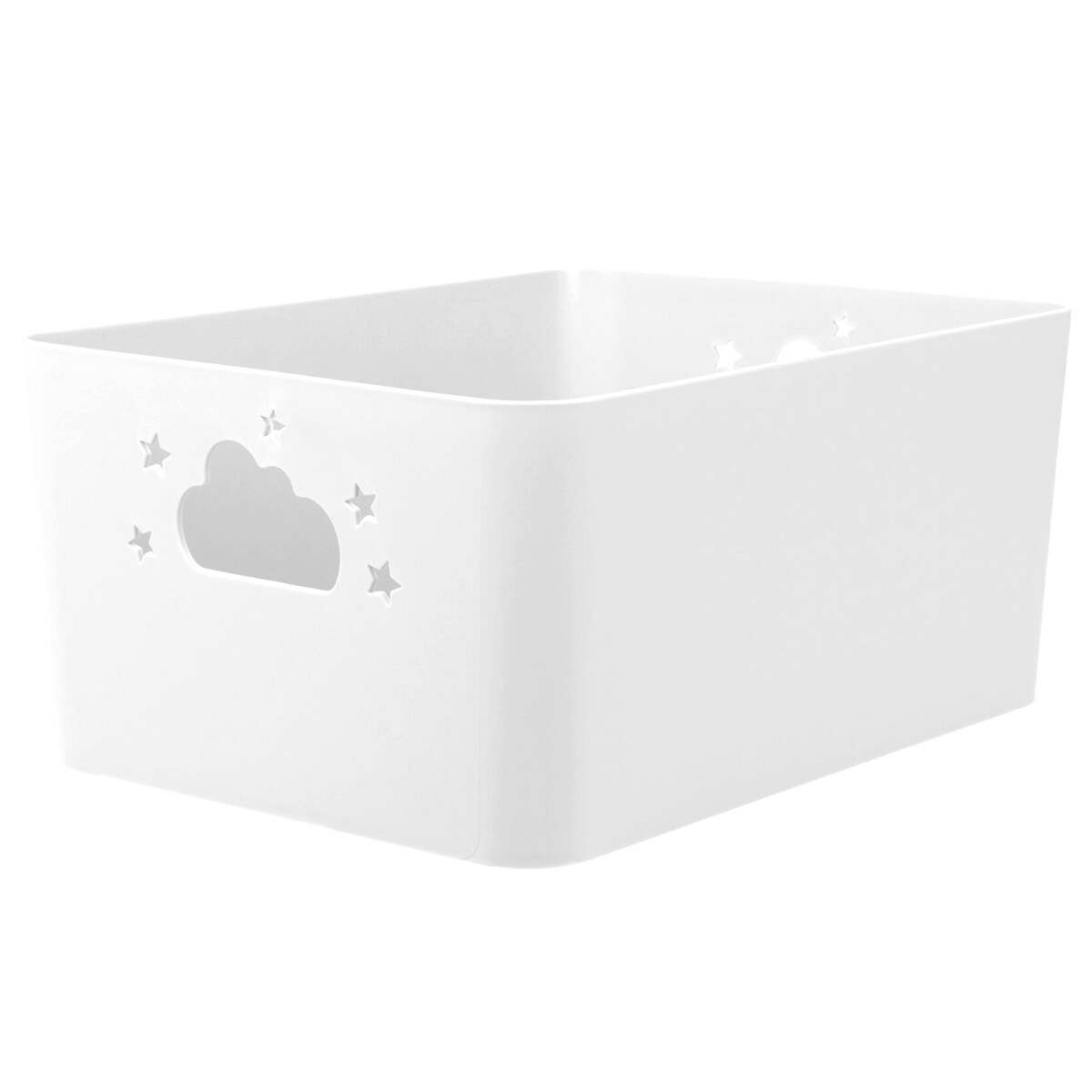 Koszyk do przechowywania NEBULA z uchwytami w kształcie chmurki i gwiazdki, wys. 11 cm