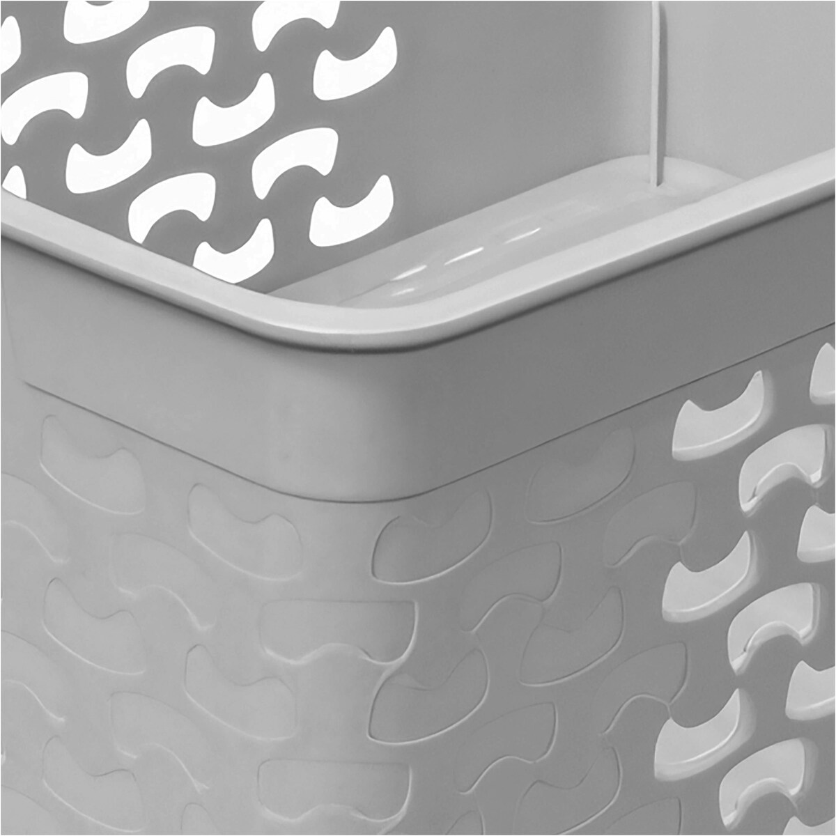 Koszyk Ażurowy Koszyczek Pudełko Organizer Jasnoszary