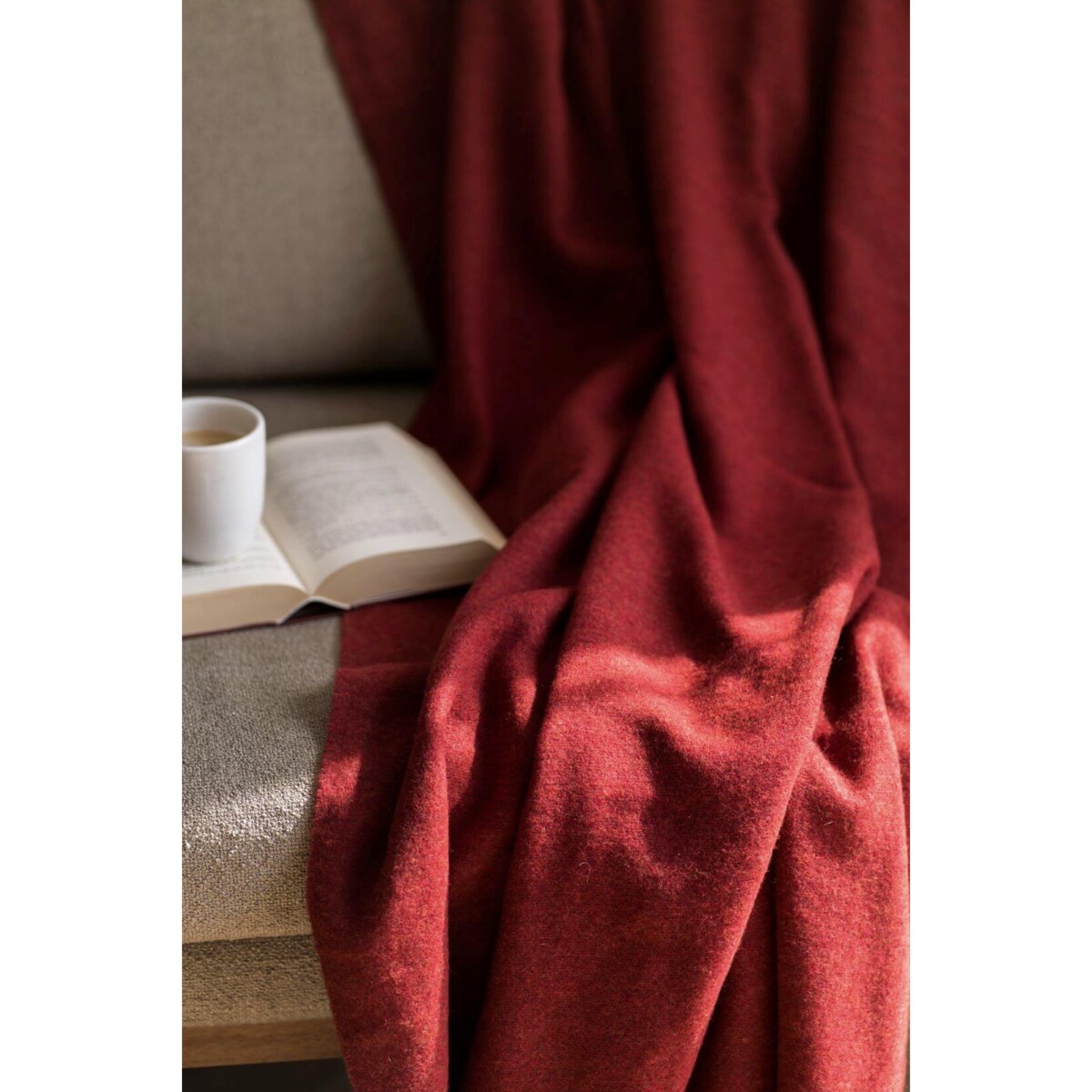 Koc z wełny merino terra