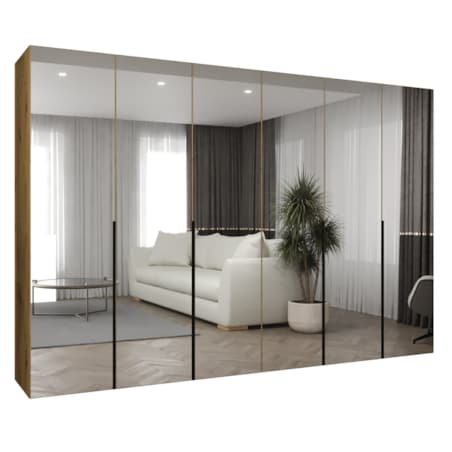 Szafa uchylna otwierana ALICANTE 3 300 wys. 202 cm Artisan + u. Czarny