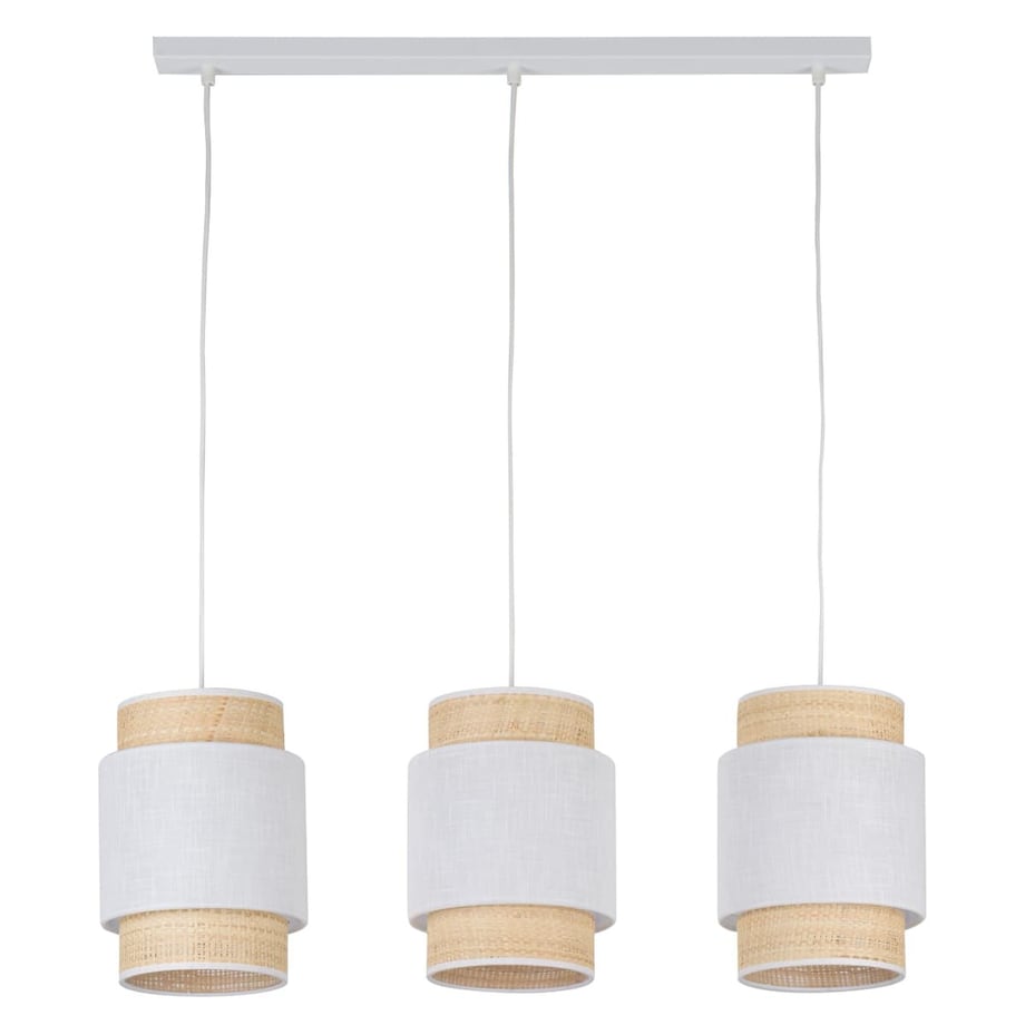 Wisząca lampa potrójna nad stół Boho 5654 TK Lighting ekologiczna biała