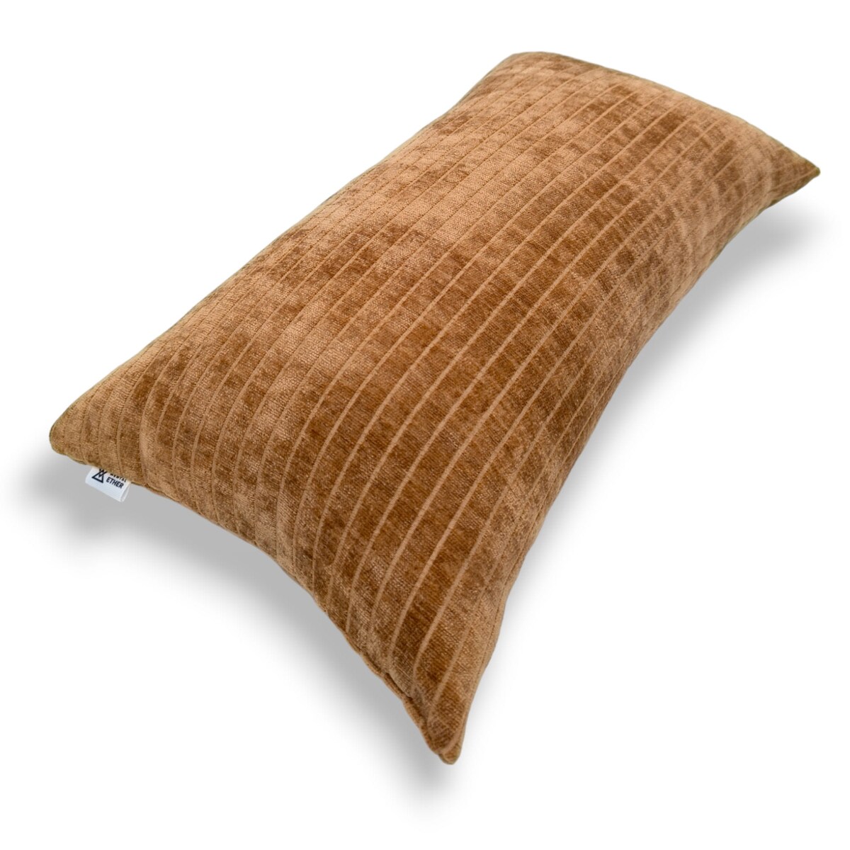 Ruda poduszka dekoracyjna w prążki 30x50 Lines