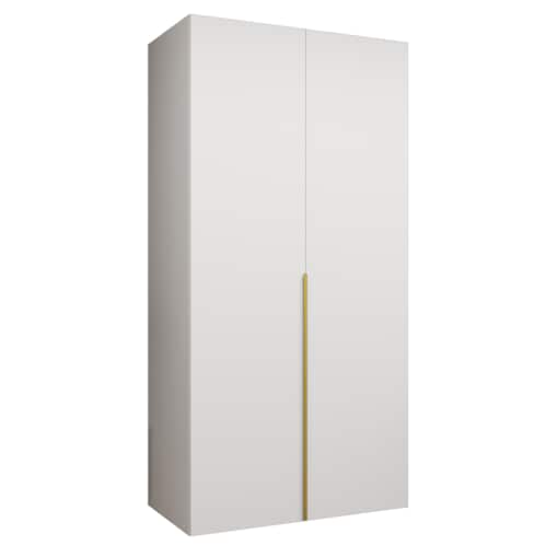 Szafa uchylna otwierana ALICANTE 1 100 wys. 202 cm Biały + u. Złoty