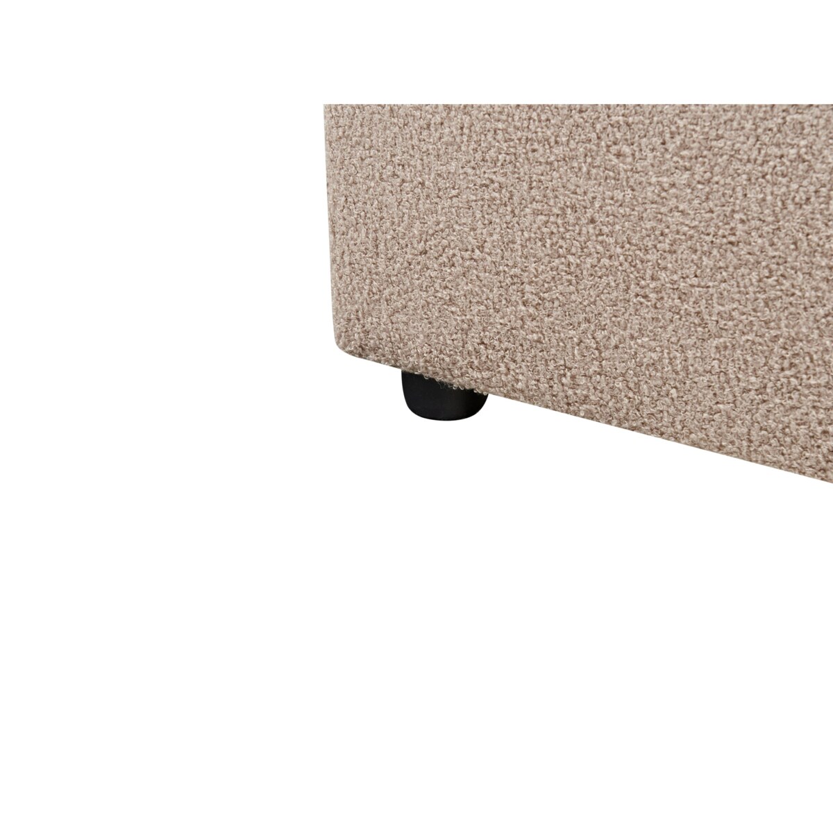 Łóżko Boucle LAVAUR 180 x 200 cm Beżowoszary