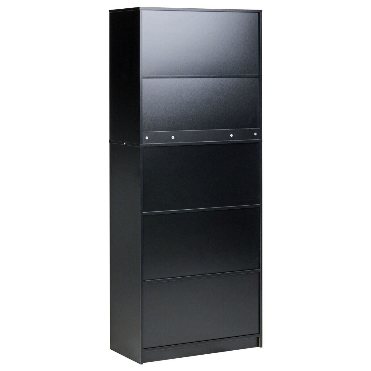 Regał 2-drzwiowy ZEHNA Brązowy/ czarny