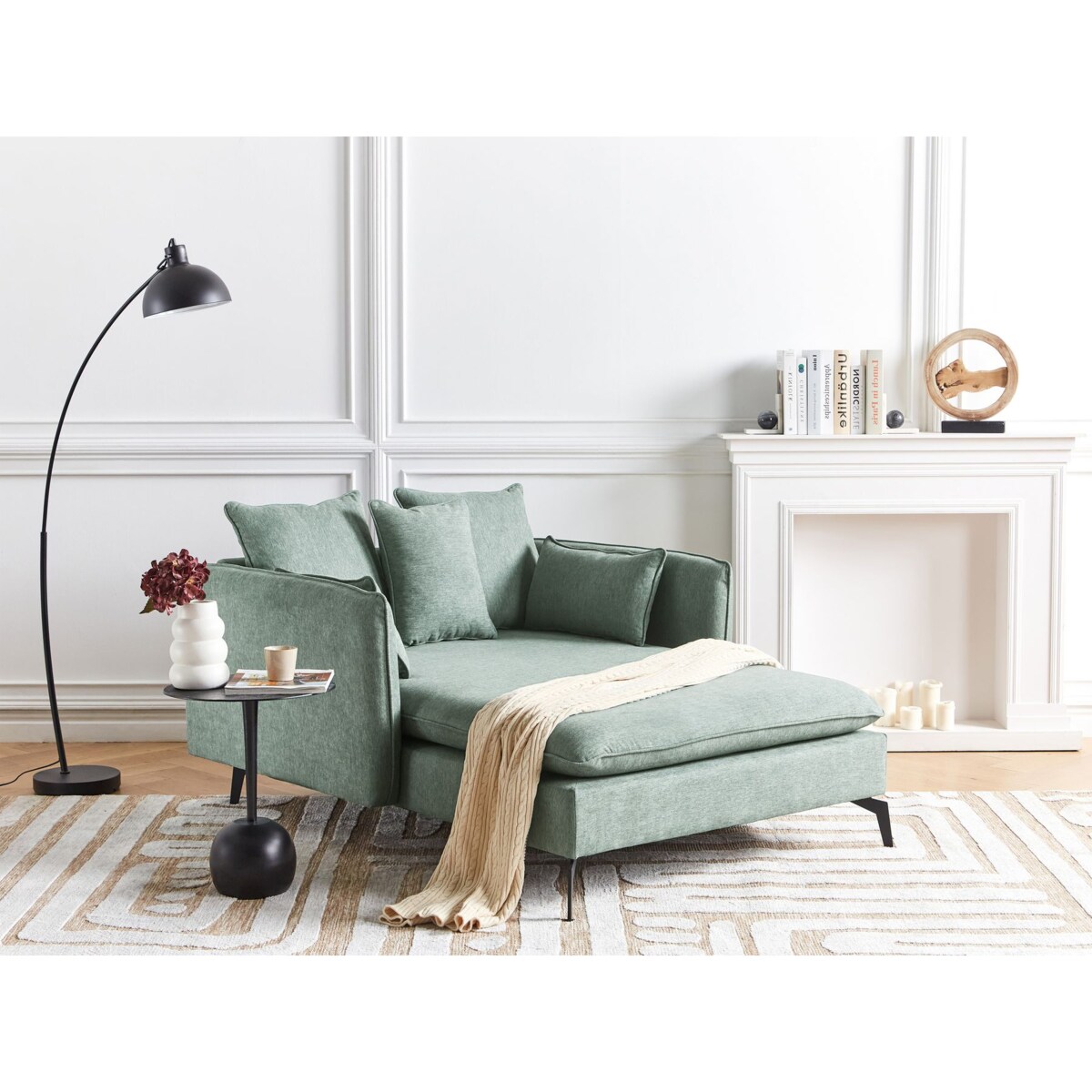 Szezlong zielony CHARMES