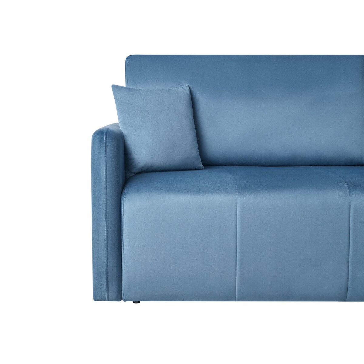 Sofa rozkładana dla 3 osób EGGE Welur Niebieski