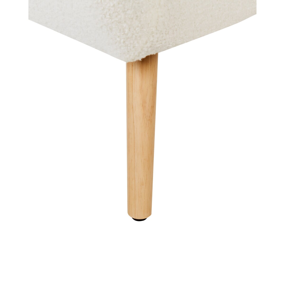 Boucle Fotel Biały MELBY