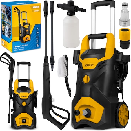 Myjka ciśnieniowa ze zwijakiem 2200W 300 bar zestaw Humberg