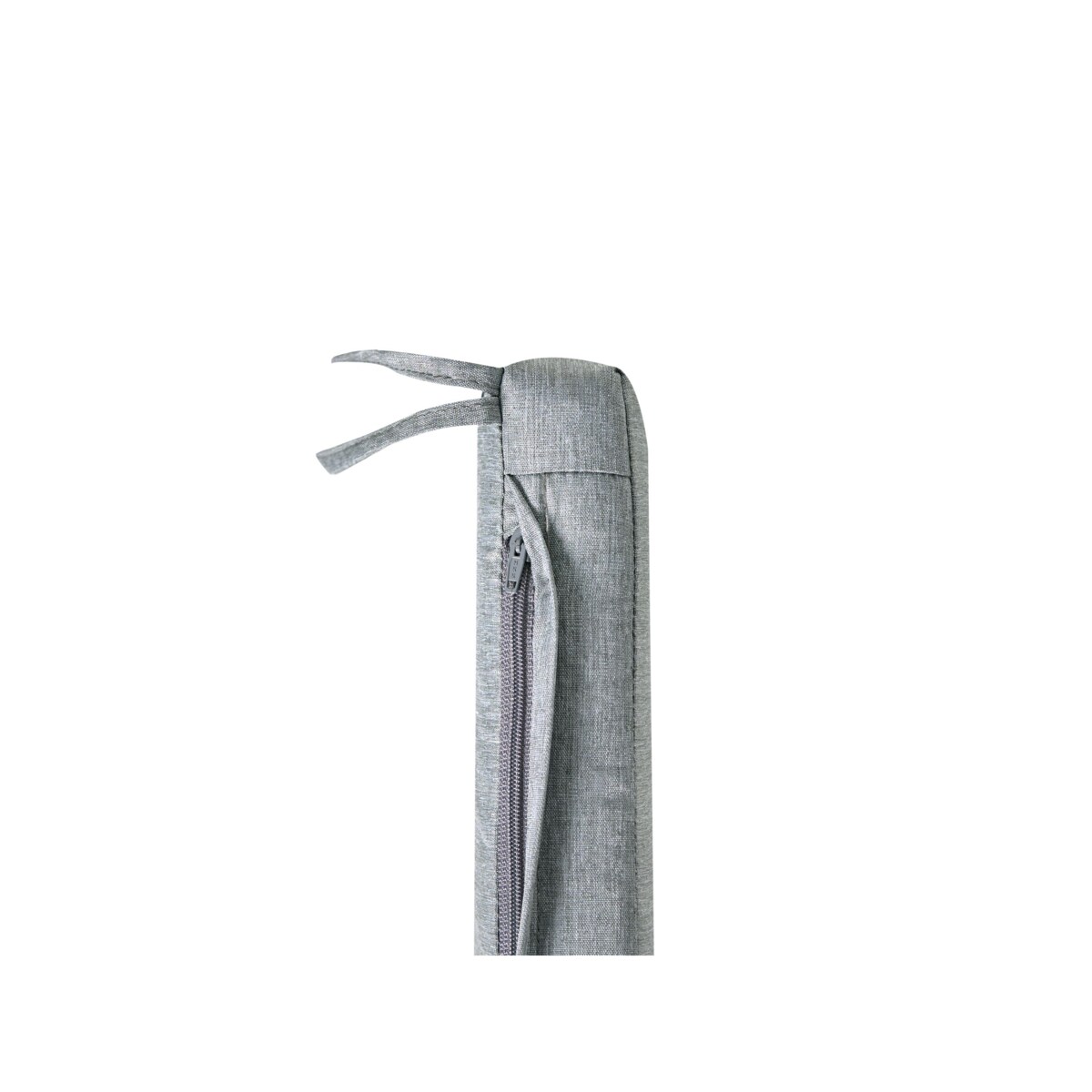 Zestaw 8 poduszek na krzesło ogrodowe SASSARI PREMIUM 46 x 46 cm Szary