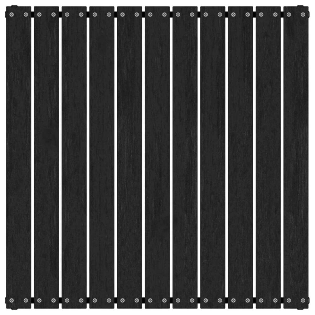 vidaXL Stołek ogrodowy z poduszką, czarny, lite drewno sosnowe