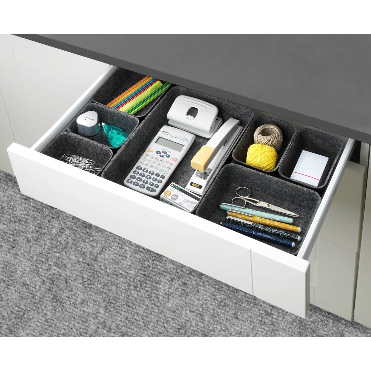 Organizery filcowe do szuflad, 7 sztuk, WENKO