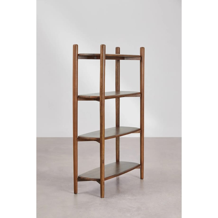 Regał z 4 półkami z drewna mango, 110x170 cm, Gina