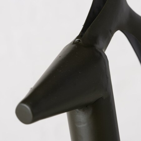 FIGURKA RENIFER 55cm świąteczna metalowa czarna matowa jeleń dekoracyjna