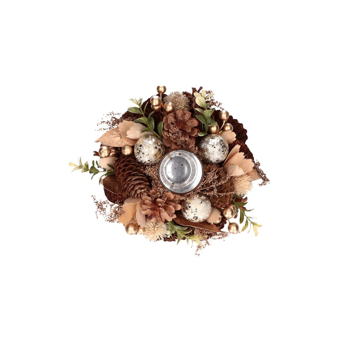 Zestaw 4 świątecznych świeczników na tealighty Nelboscodorato - S