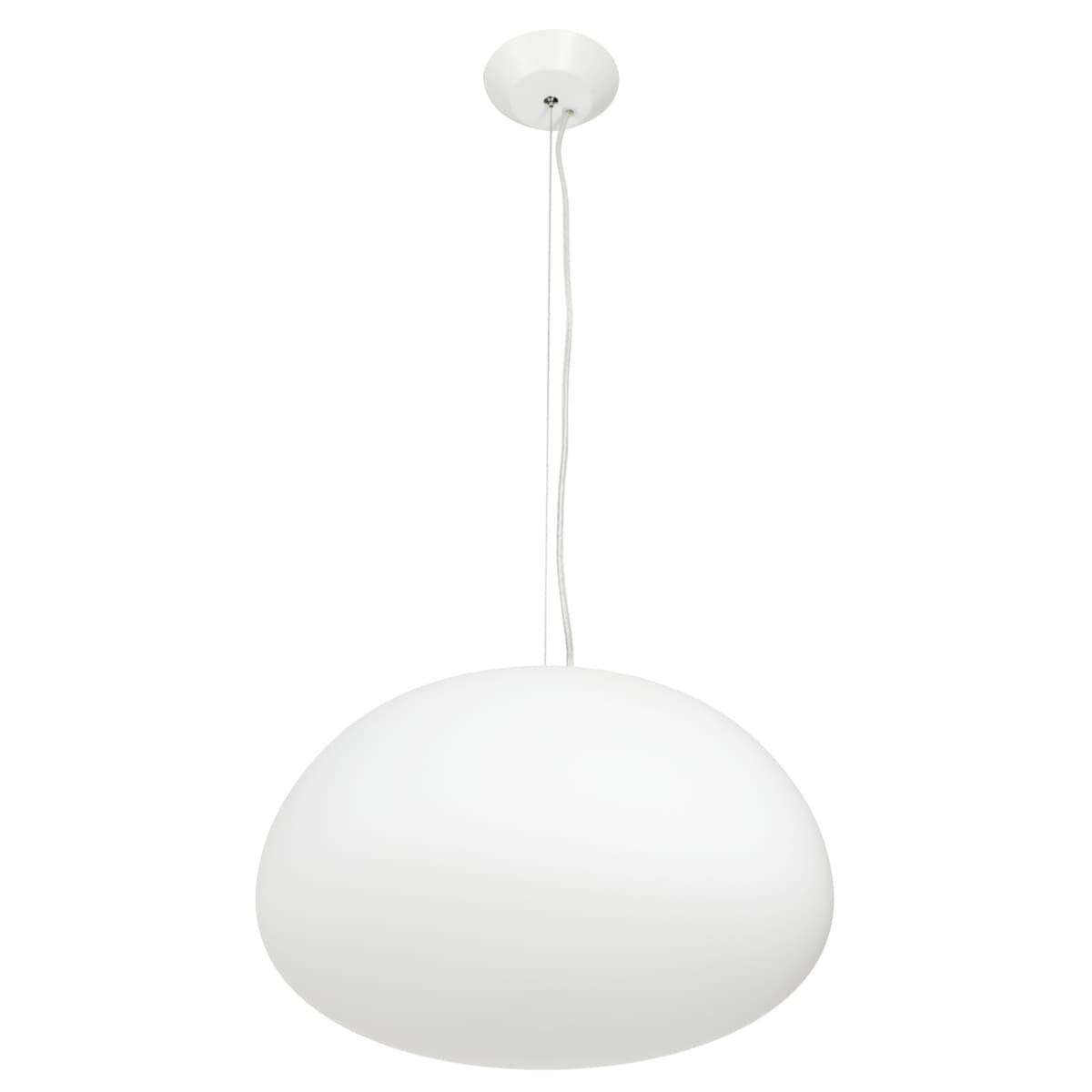 Wisząca lampa LUCIDUM FLAT ST-8718 Step jadalniana szkło mleczne akryl biała