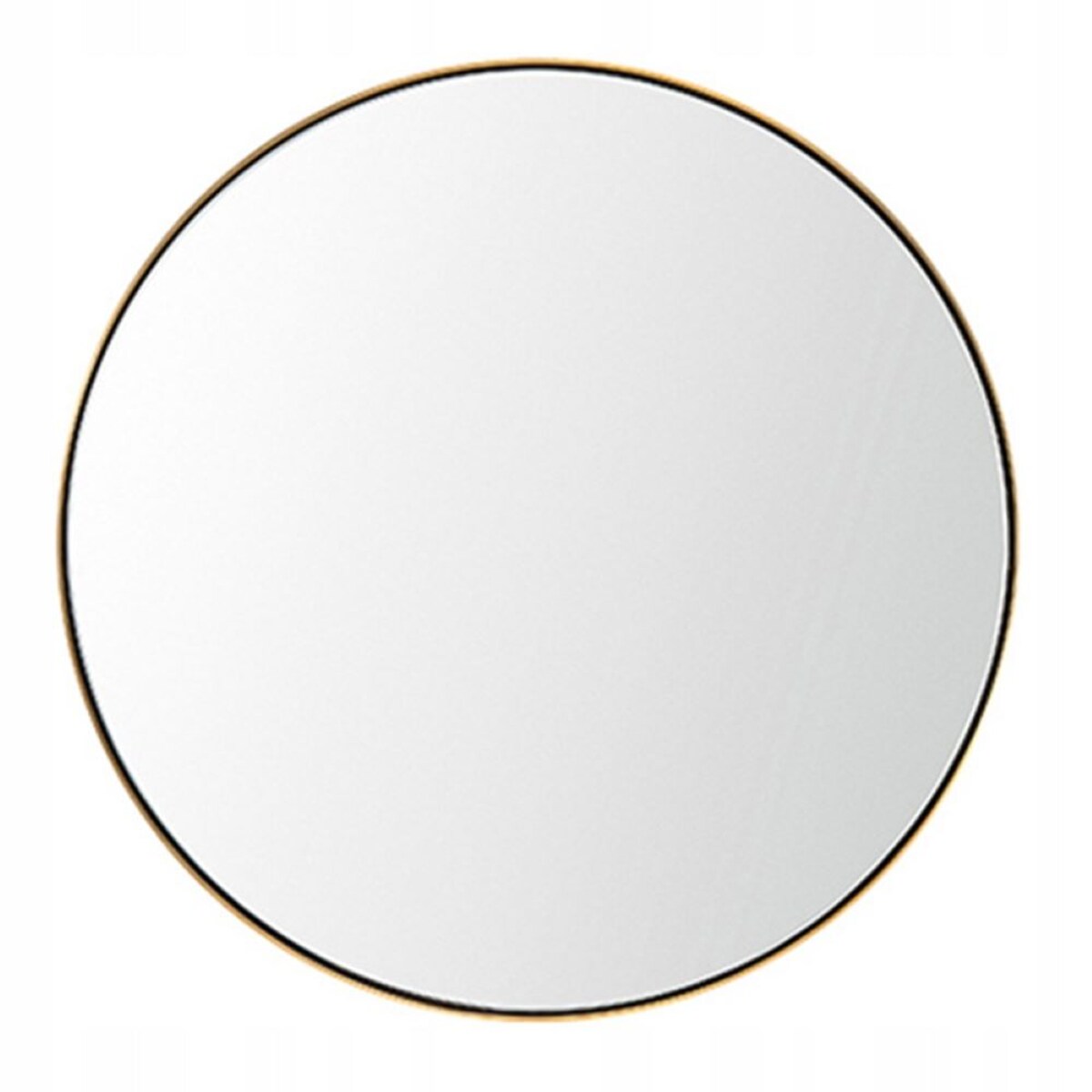 Lustro okrągłe ścienne łazienkowe złote 80cm salon sypialnia industrialne